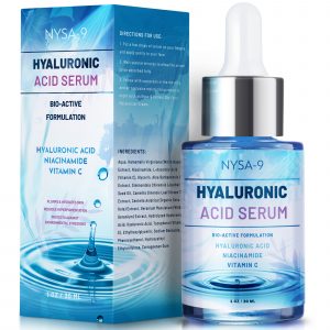 Nysa-9 Hyaluronic Acid Face Serum W/ Vitamin C + Niacinamide, 1 oz