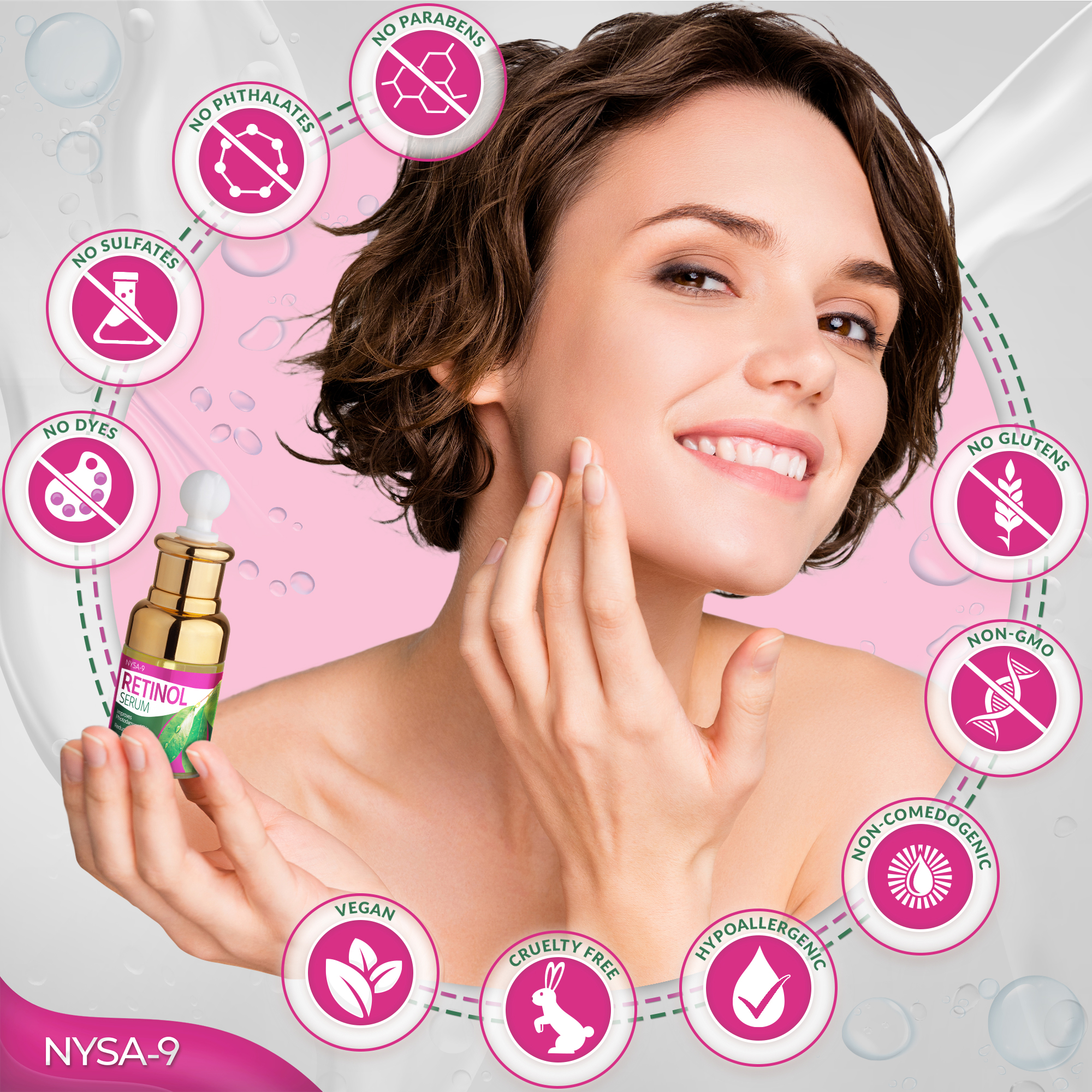 Retinol Serum(2 Pack), Anti-Aging Face Treatment for Fine Lines & Wrinkles by Nysa-9 - Image 7