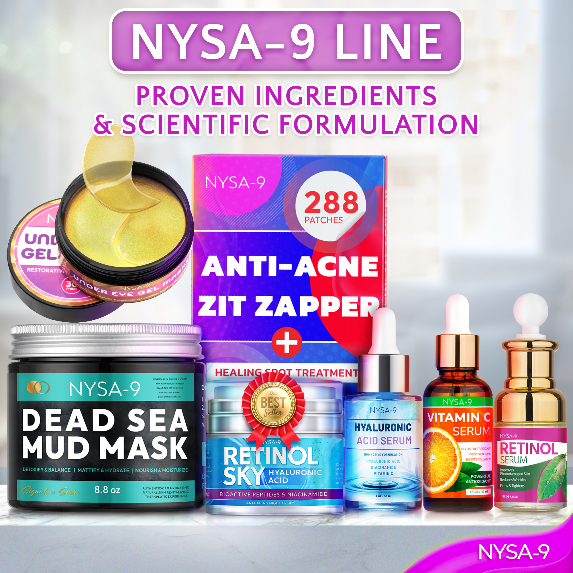 Glycolic Acid 10% AHA Face Exfoliator, 2 Pack, Gentle Facial Exfoliant by Nysa-9 - Image 9