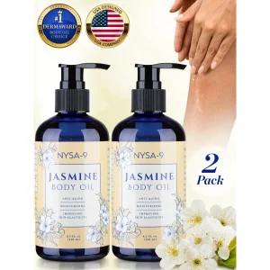 Nysa-9 Jasmine Body Oil for Women Skin Smoothing & Softening, 2 - 8.5 oz